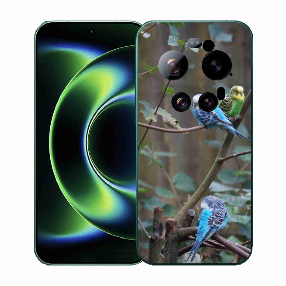 Gél borító mmCase a Xiaomi 17 Ultra számára - papagájok az ágon