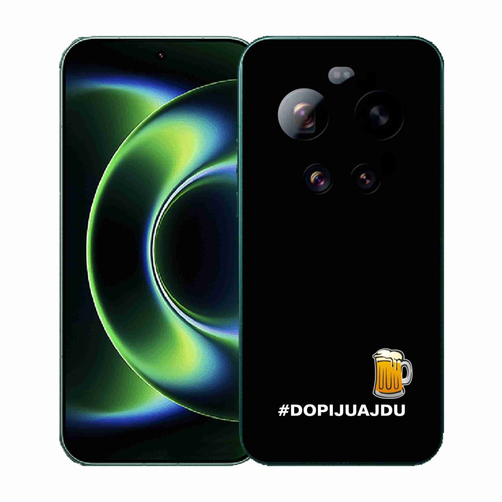 Gél borító mmCase a Xiaomi 17 Ultra - sör motívum 1 fekete háttérrel