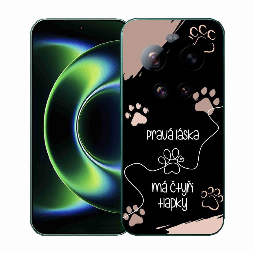 Gél borítás mmCase a Xiaomi 17 Ultra - kutya motívum 1 fekete háttérrel