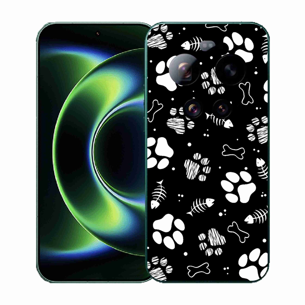 Gél borítás mmCase a Xiaomi 17 Ultra számára - kutyamancsok