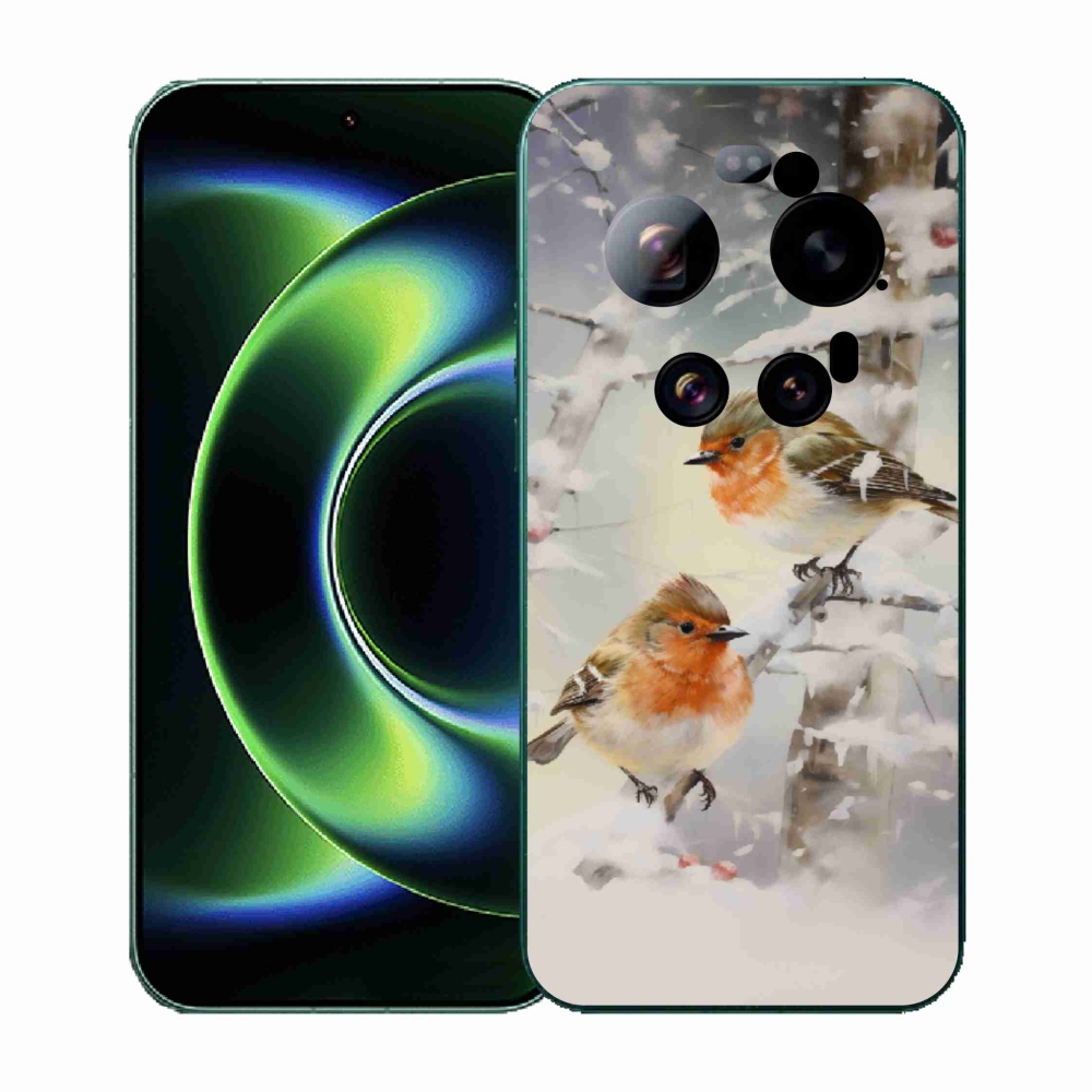 Gél borítás mmCase a Xiaomi 17 Ultra - madarak télen