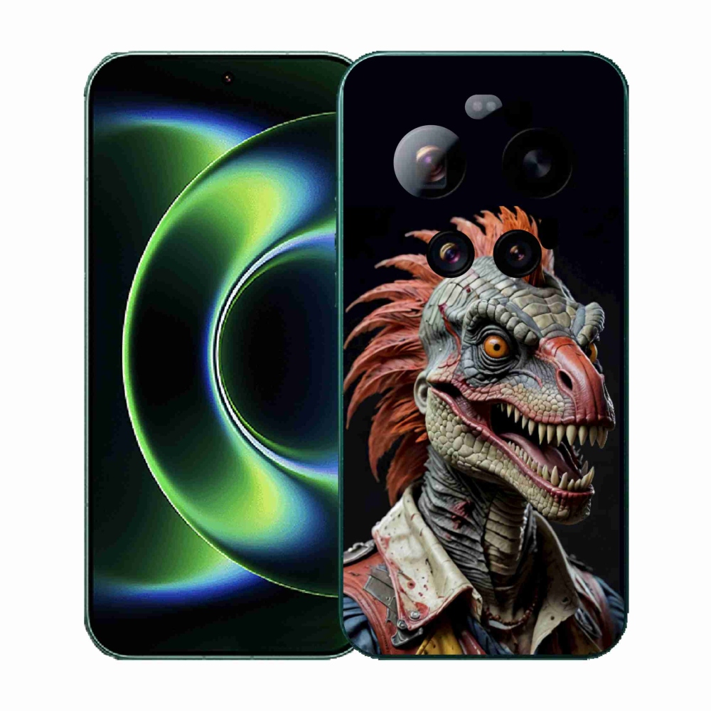 Gél borítás mmCase a Xiaomi 17 Ultra számára - punk dinoszaurusz
