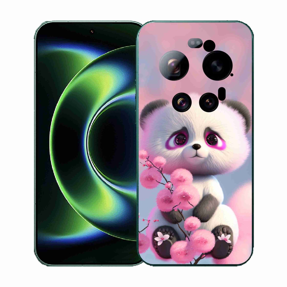 Gél borító mmCase a Xiaomi 17 Ultra számára - aranyos panda 1