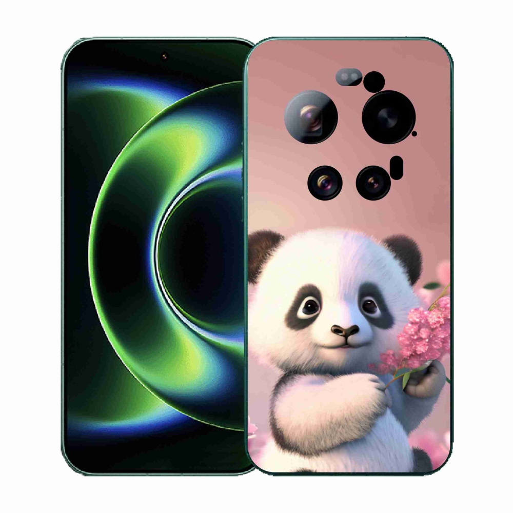 Gél borítás mmCase a Xiaomi 17 Ultra számára - aranyos panda