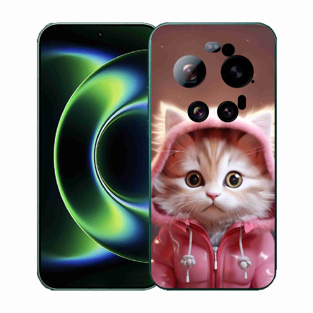 Gél borító mmCase a Xiaomi 17 Ultra számára - aranyos cica 3