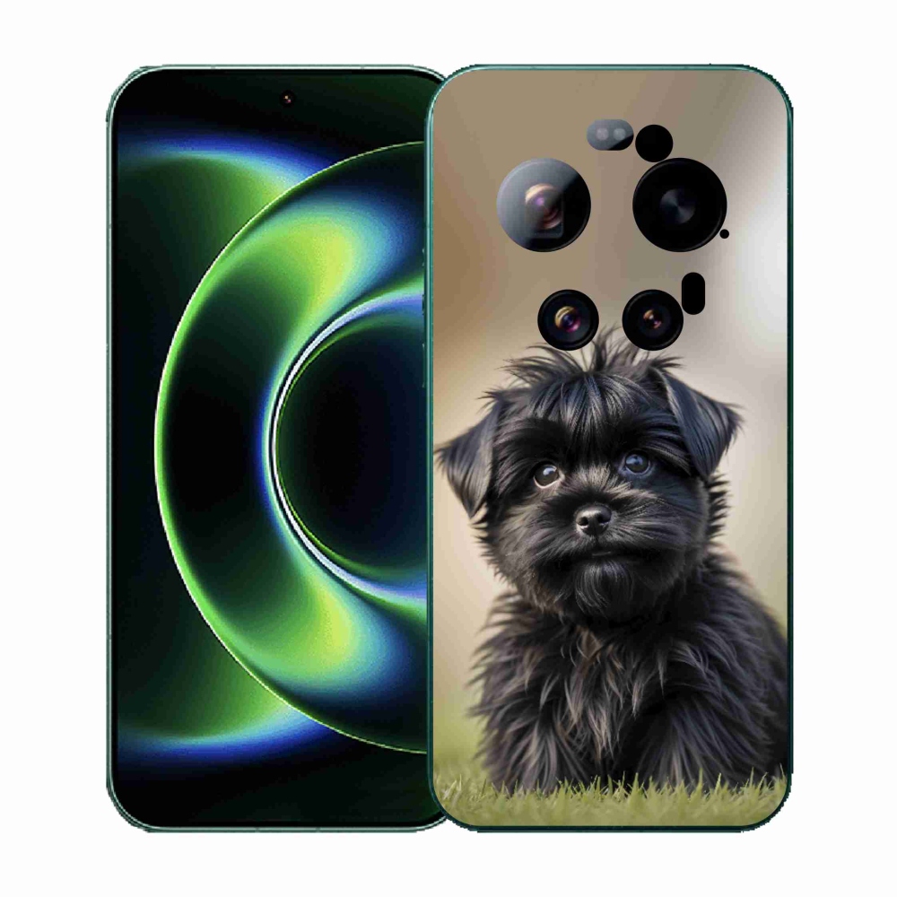 Gél borítás mmCase a Xiaomi 17 Ultra számára - aranyos fekete kutya