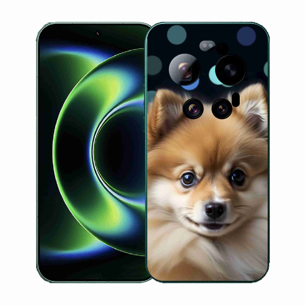 Gél borító mmCase a Xiaomi 17 Ultra számára - aranyos pomerániai
