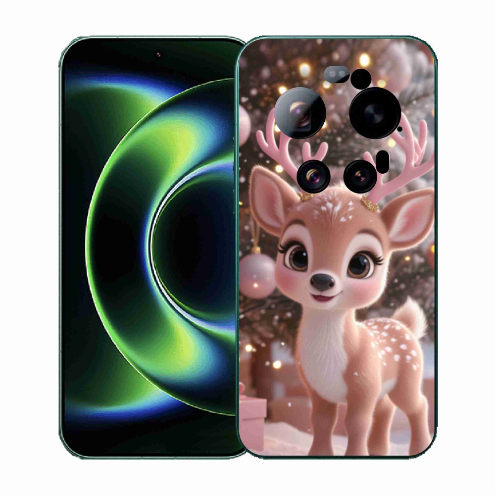 Gél borítás mmCase a Xiaomi 17 Ultra számára - aranyos rénszarvas