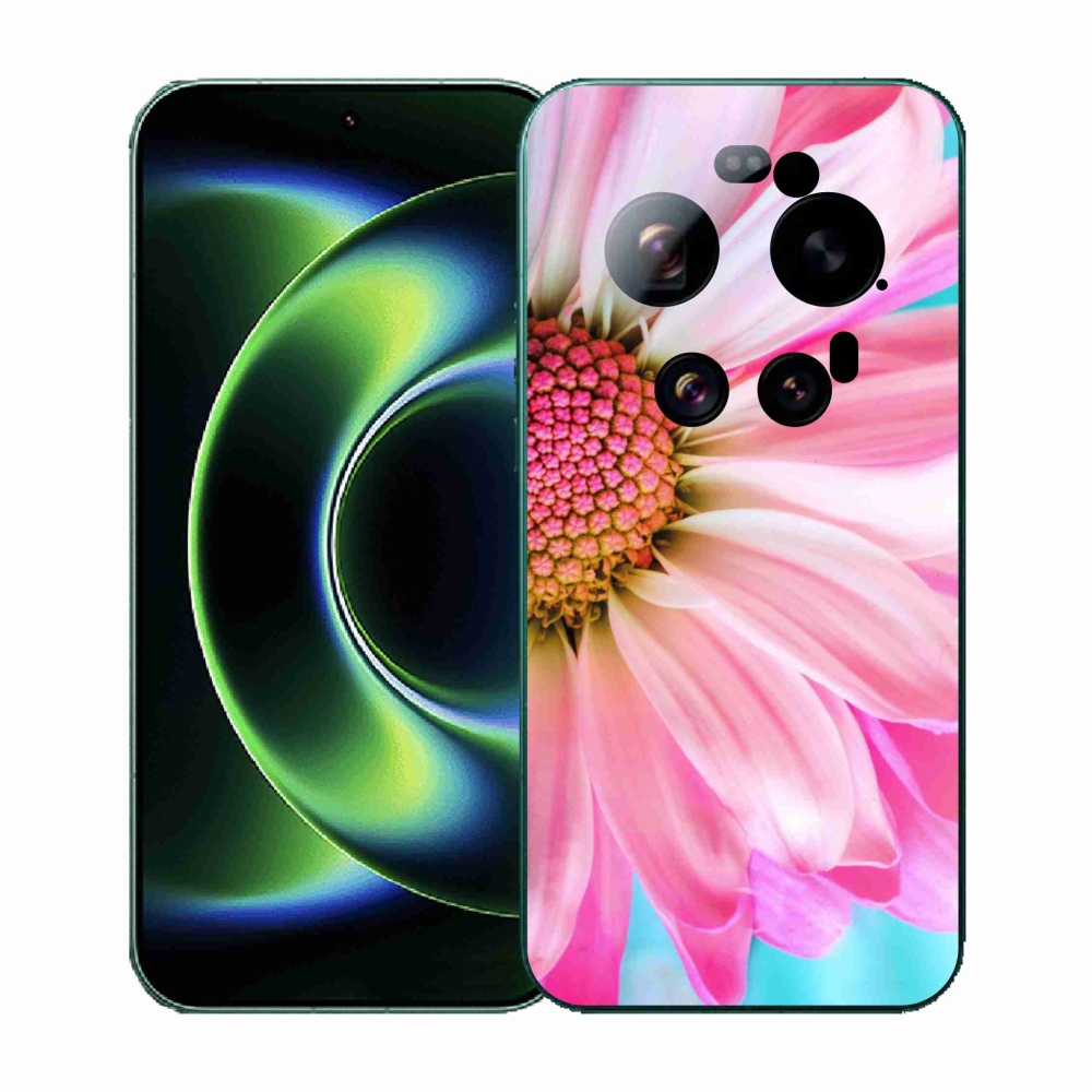 Gél borítás mmCase a Xiaomi 17 Ultra számára - rózsaszín virág