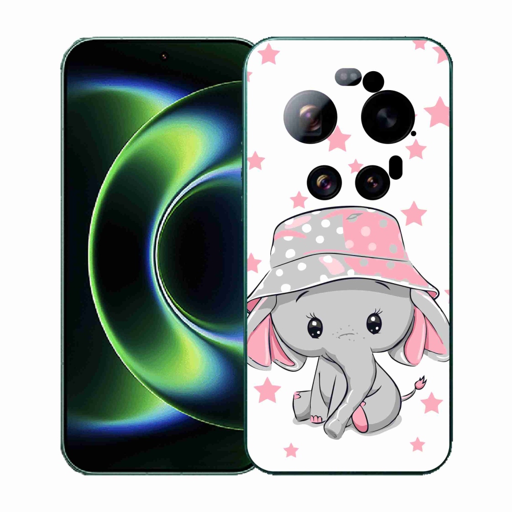 Gél borítás mmCase a Xiaomi 17 Ultra - rózsaszín elefánthoz