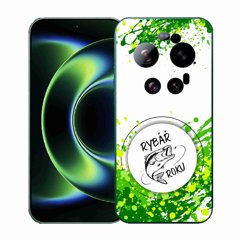 Gél borító mmCase a Xiaomi 17 Ultra - halász az év fehér háttérrel