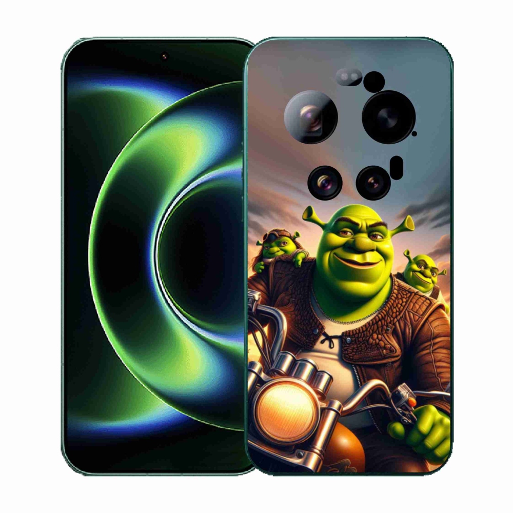 Gél borítás mmCase a Xiaomi 17 Ultra számára - Shrek egy motorkerékpáron