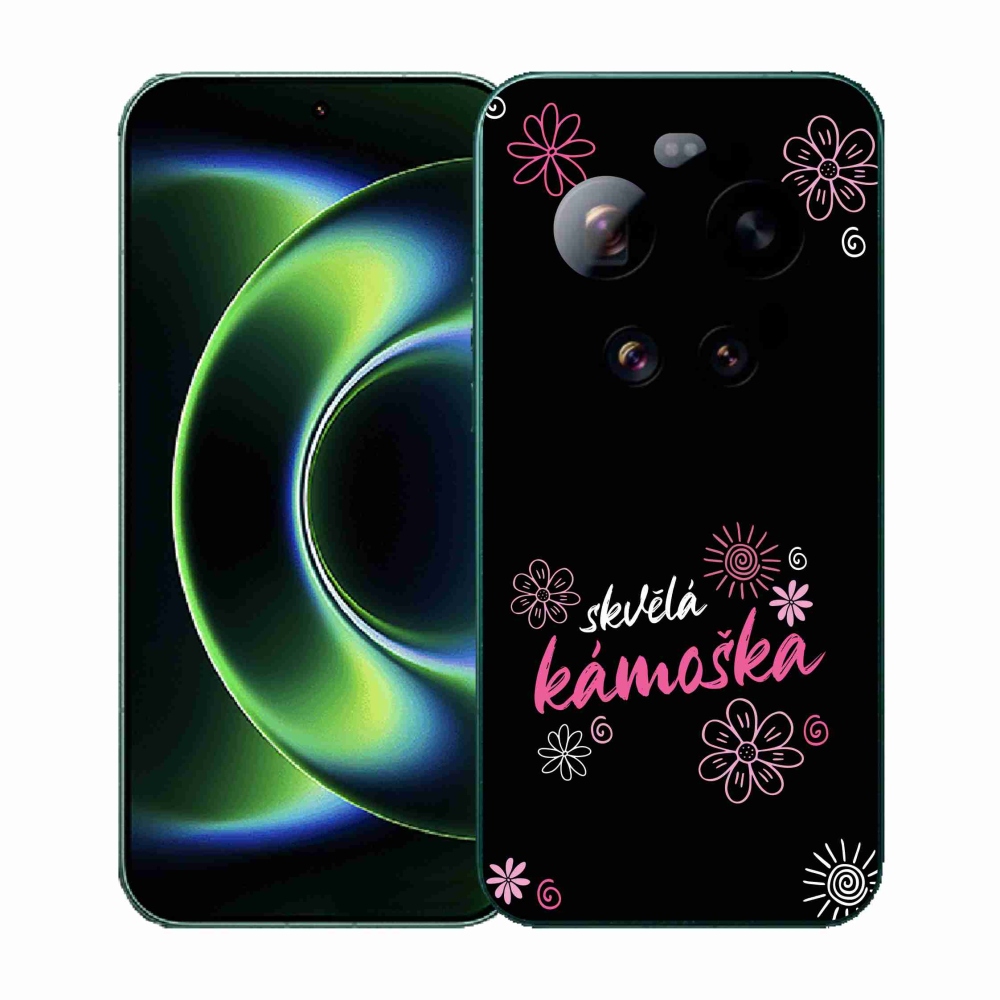 Gél borító mmCase a Xiaomi 17 Ultra - nagyszerű haver fekete háttérrel