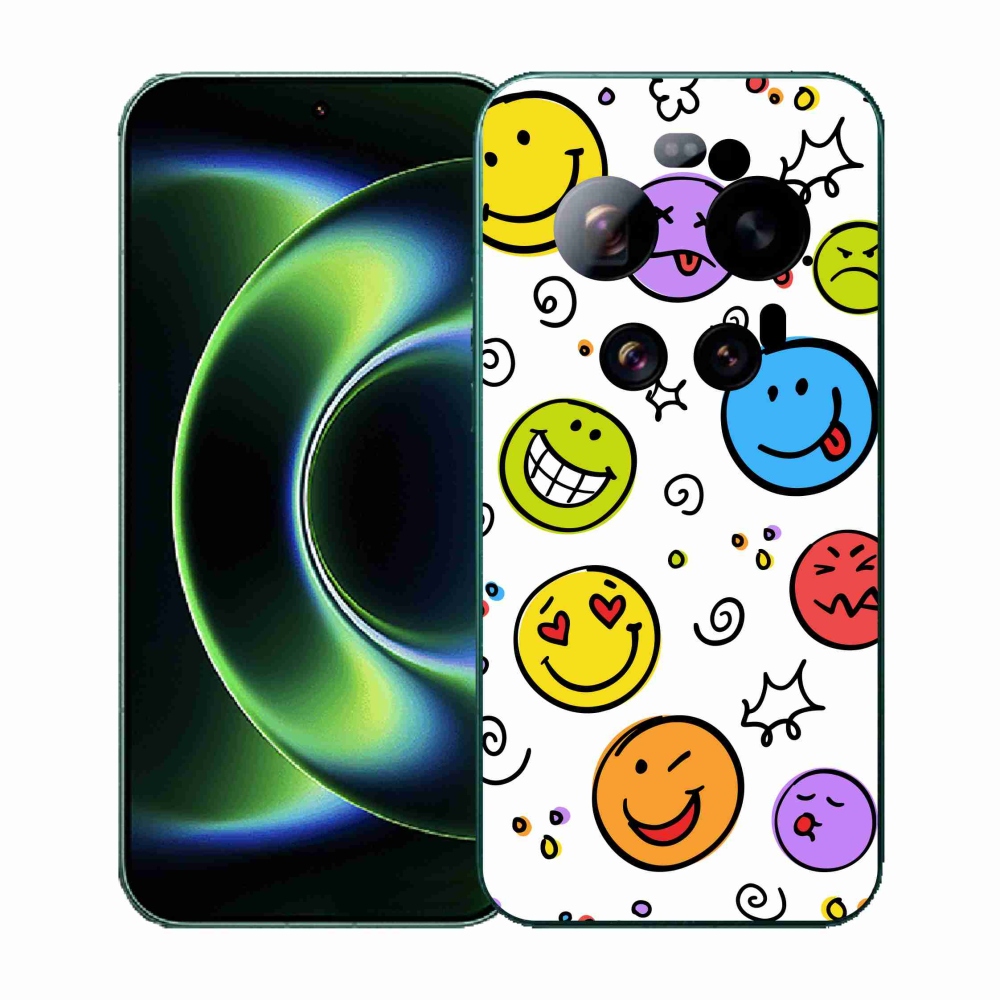 Gél borítás mmCase a Xiaomi 17 Ultra számára - smiley-k