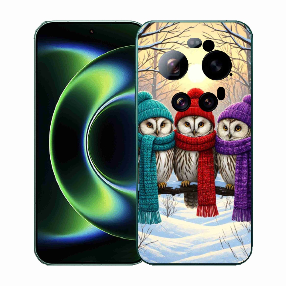 Gél borítás mmCase a Xiaomi 17 Ultra számára - bagoly barátok