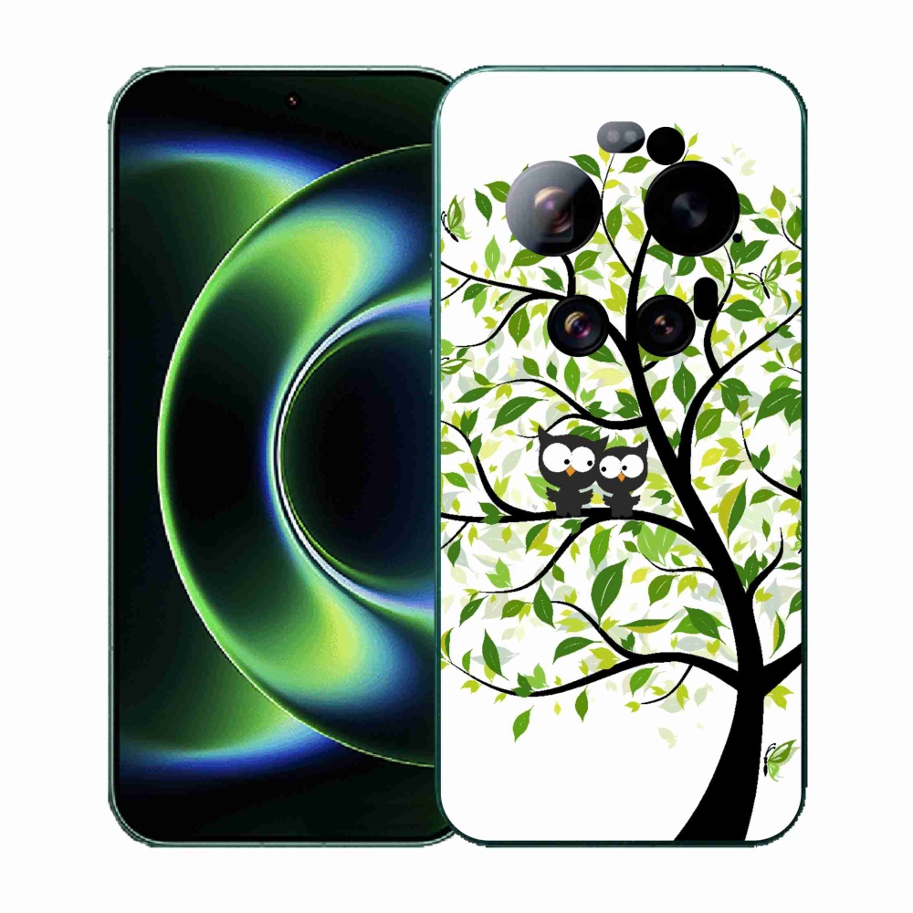Gél borító mmCase a Xiaomi 17 Ultra számára - baglyok a fán