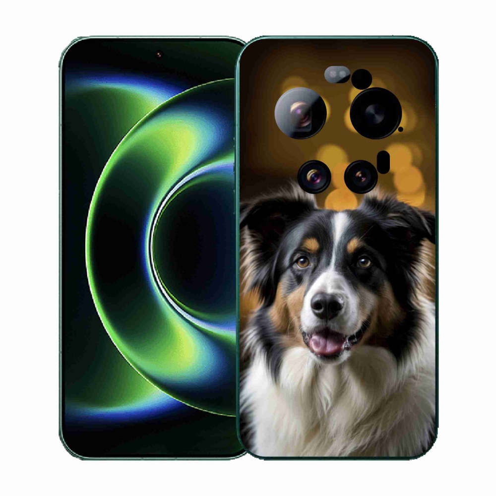 Gél borítás mmCase a Xiaomi 17 Ultra számára - mosolygó ausztrál juhászkutya