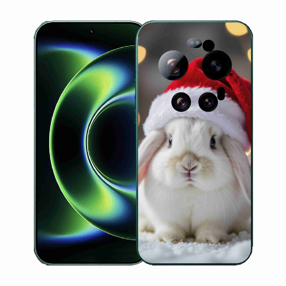 Gél borítás mmCase a Xiaomi 17 Ultra számára - karácsonyi nyuszi