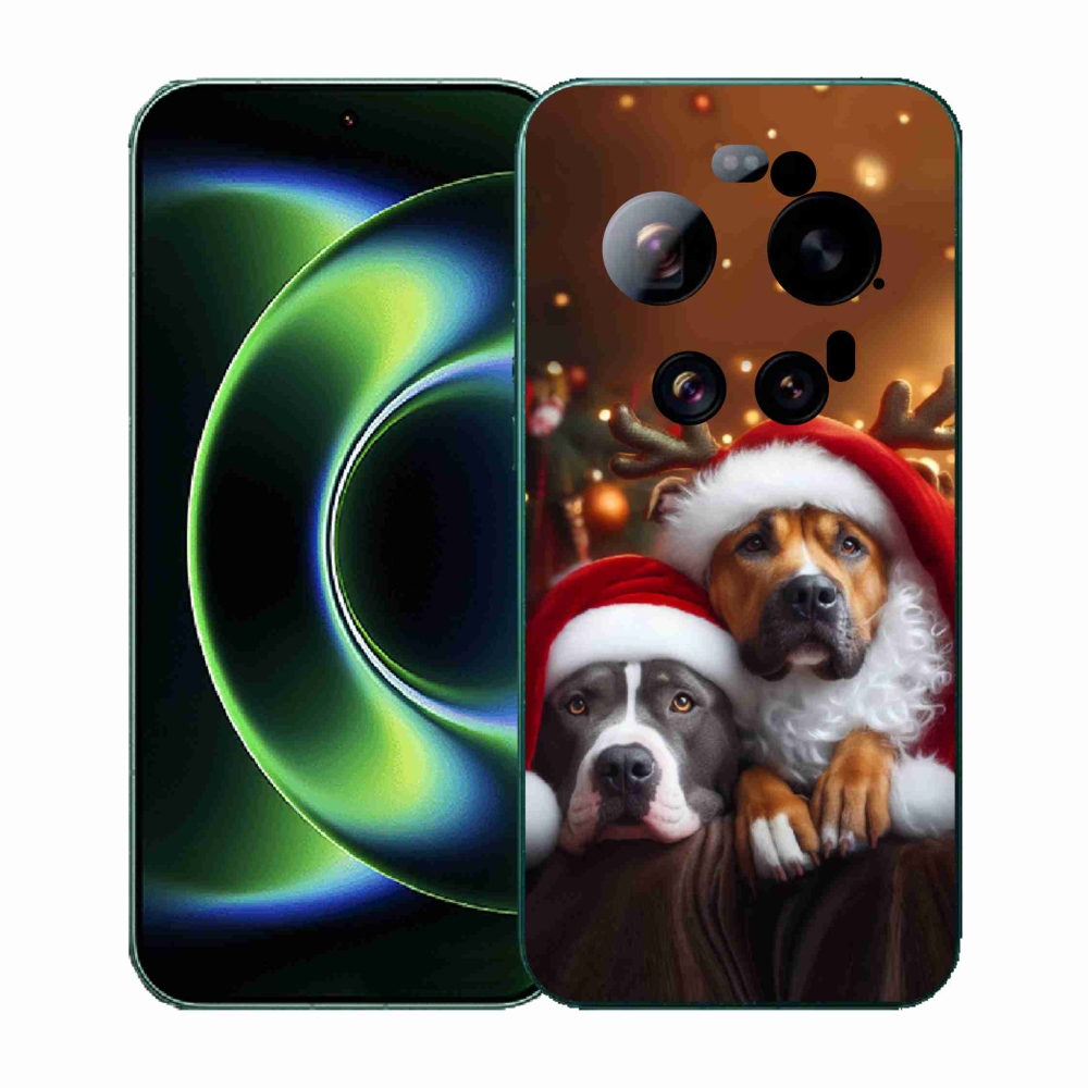 Gél borító mmCase a Xiaomi 17 Ultra - Karácsonyi kutyákhoz