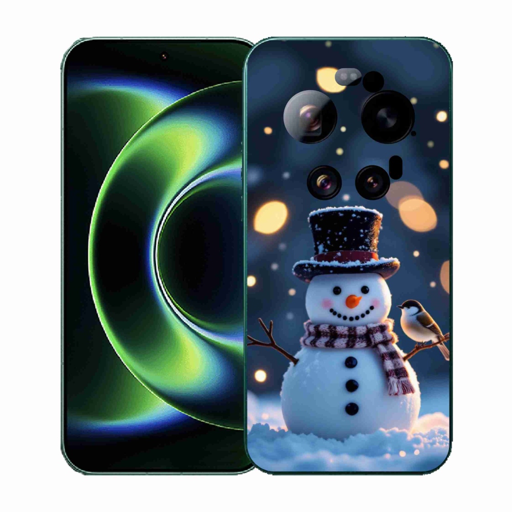 Gél borítás mmCase a Xiaomi 17 Ultra számára - karácsonyi hóember