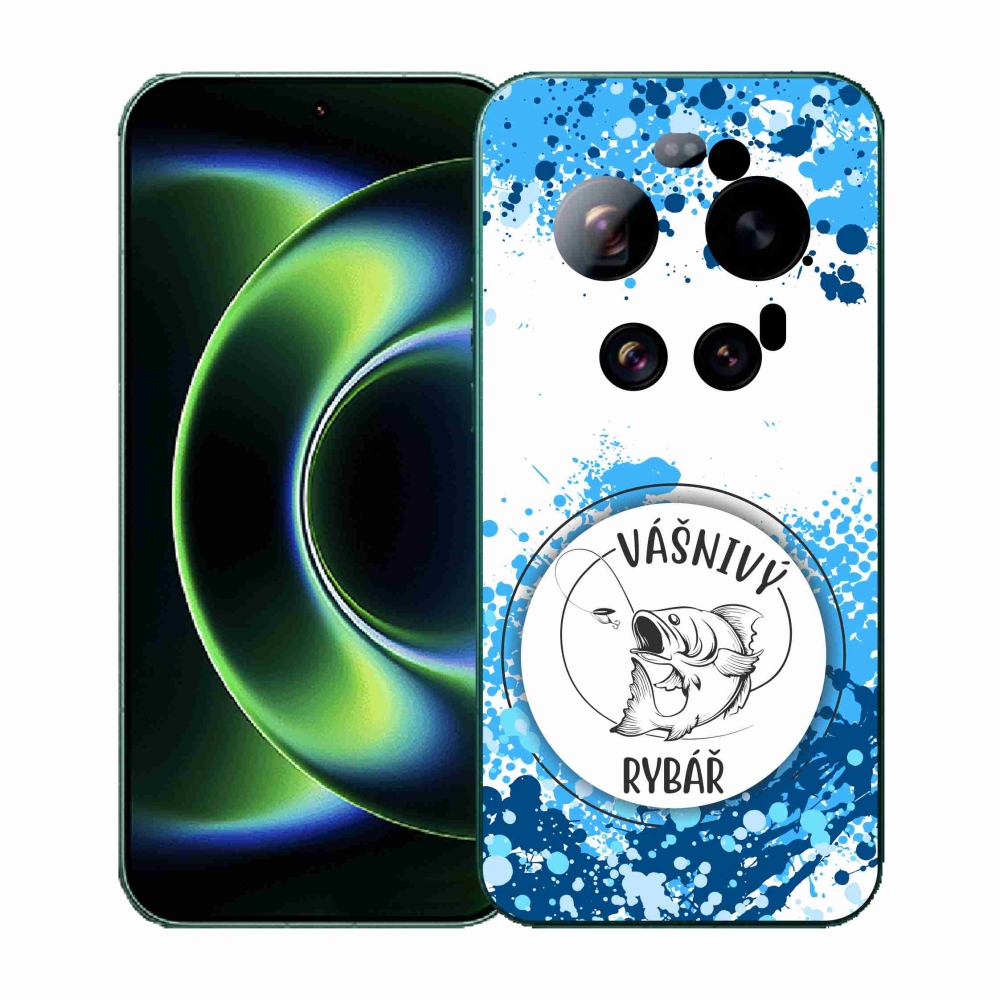 Gél borító mmCase a Xiaomi 17 Ultra - szenvedélyes halász fehér háttérrel