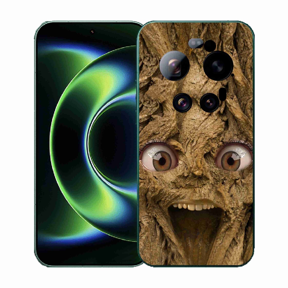 Gél borító mmCase a Xiaomi 17 Ultra számára - vidám fa szemekkel