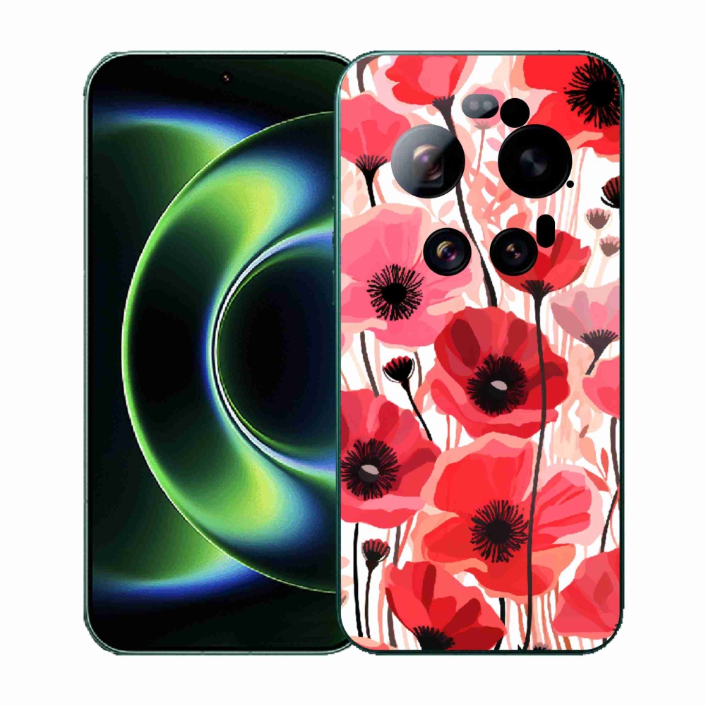 Gél borítás mmCase a Xiaomi 17 Ultra számára - mákos 1