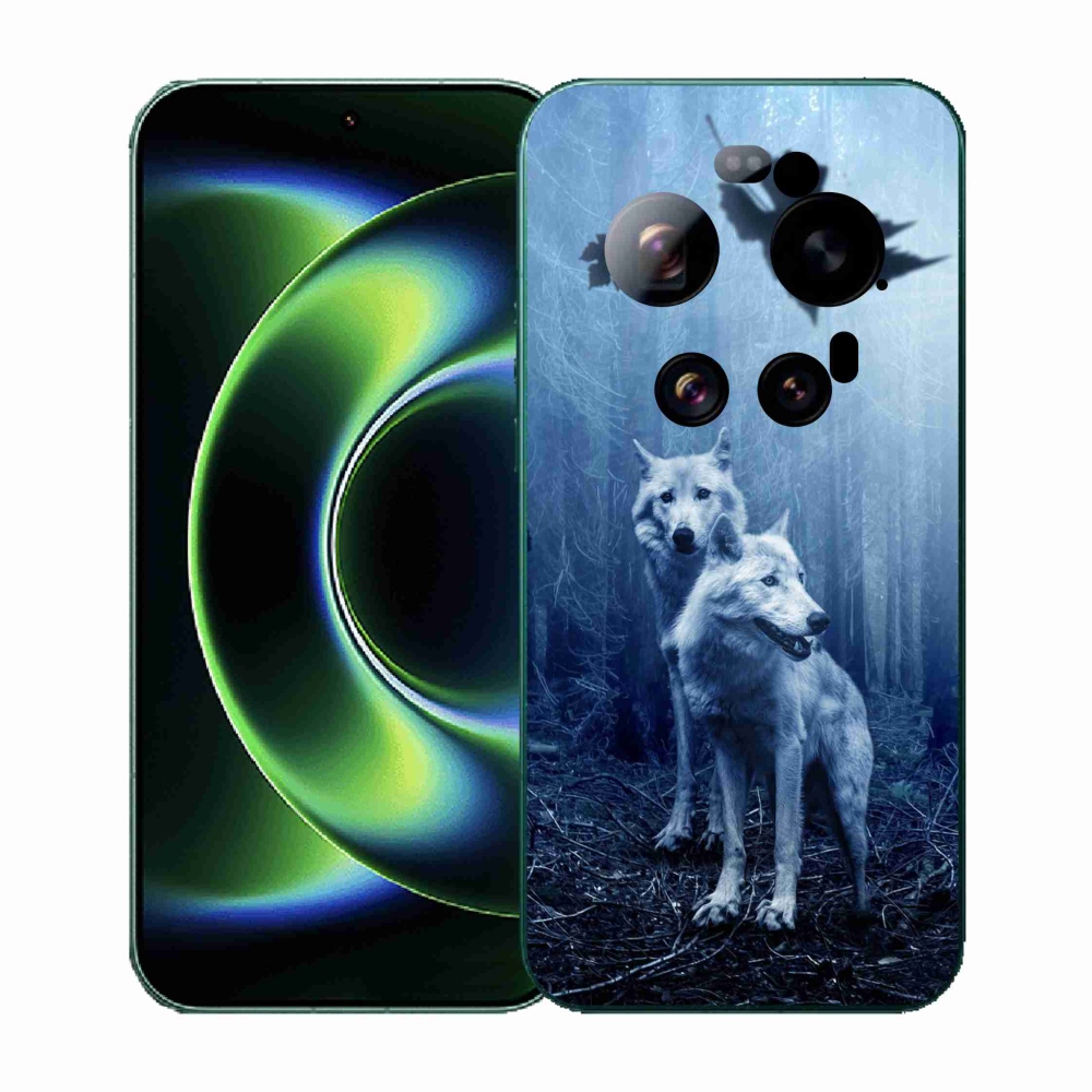 Gél borítás mmCase a Xiaomi 17 Ultra számára - farkasok az erdőben