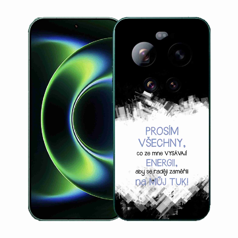 Gél borító mmCase a Xiaomi 17 Ultra - vicces szöveg 1 kék