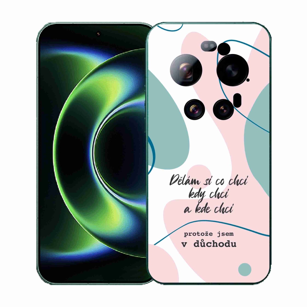 Gél borító mmCase a Xiaomi 17 Ultra számára - vicces szöveg 10 fehér háttérrel