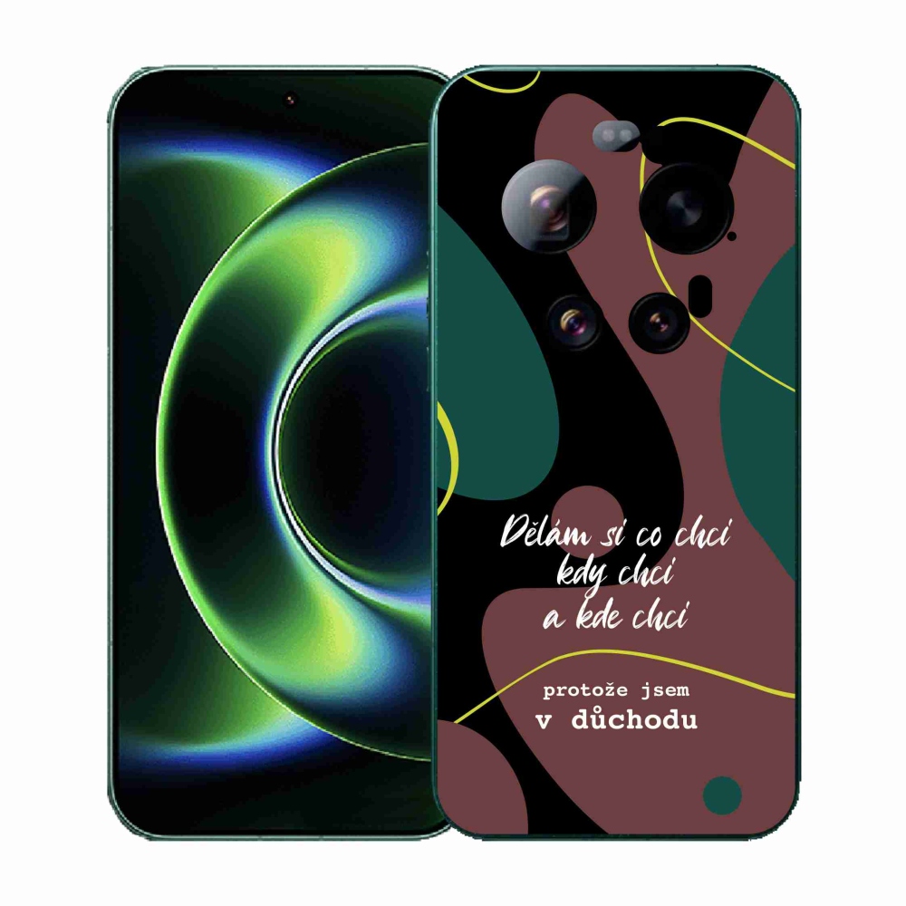 Gél borító mmCase a Xiaomi 17 Ultra számára - vicces szöveg 10 fekete háttérrel