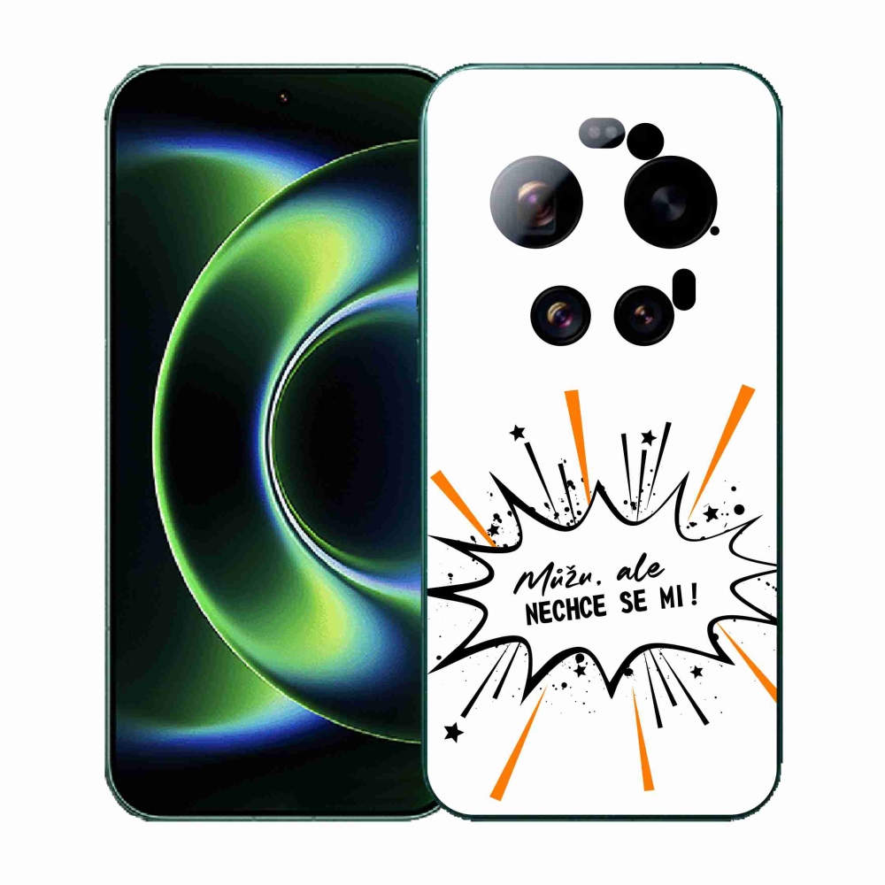 Gél borító mmCase a Xiaomi 17 Ultra számára - vicces szöveg 11 fehér háttérrel