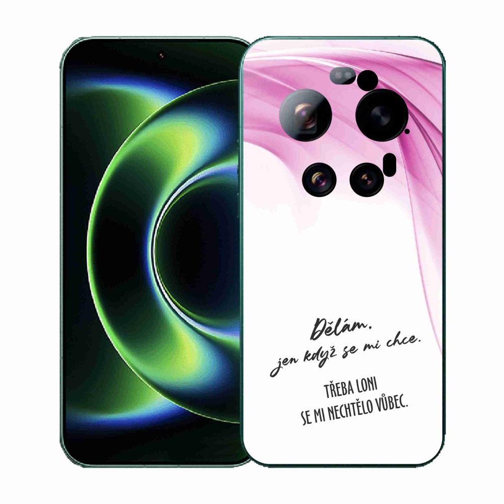 Gél borító mmCase a Xiaomi 17 Ultra számára - vicces szöveg 12 fehér háttérrel