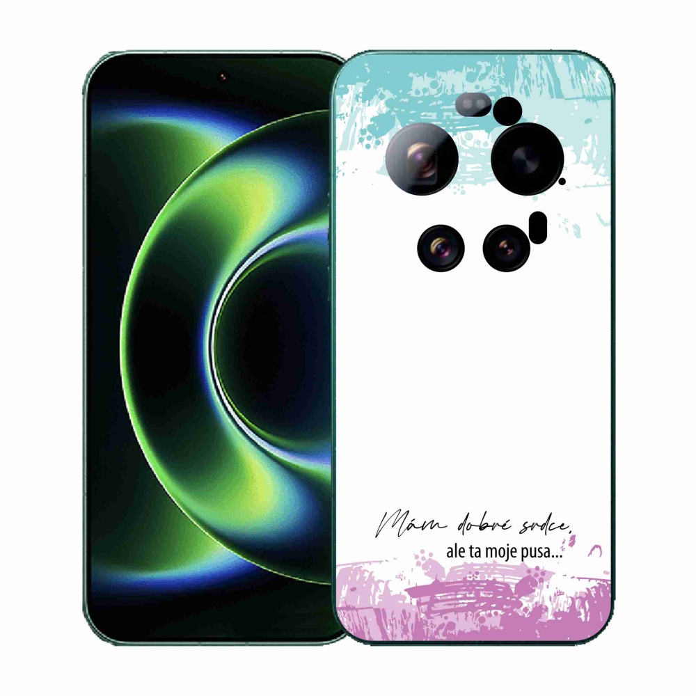 Gél borító mmCase a Xiaomi 17 Ultra számára - vicces szöveg 3 fehér háttérrel