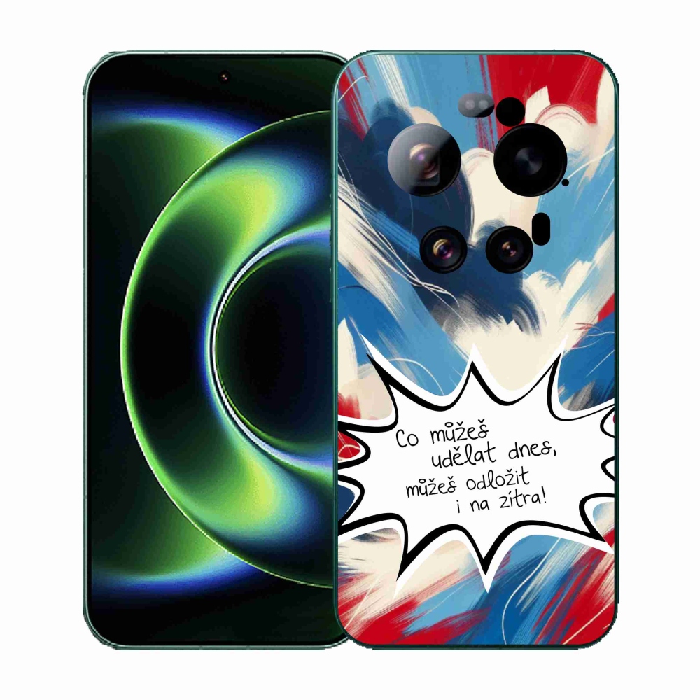 Gél borító mmCase a Xiaomi 17 Ultra számára - vicces szöveg 9 fehér háttér