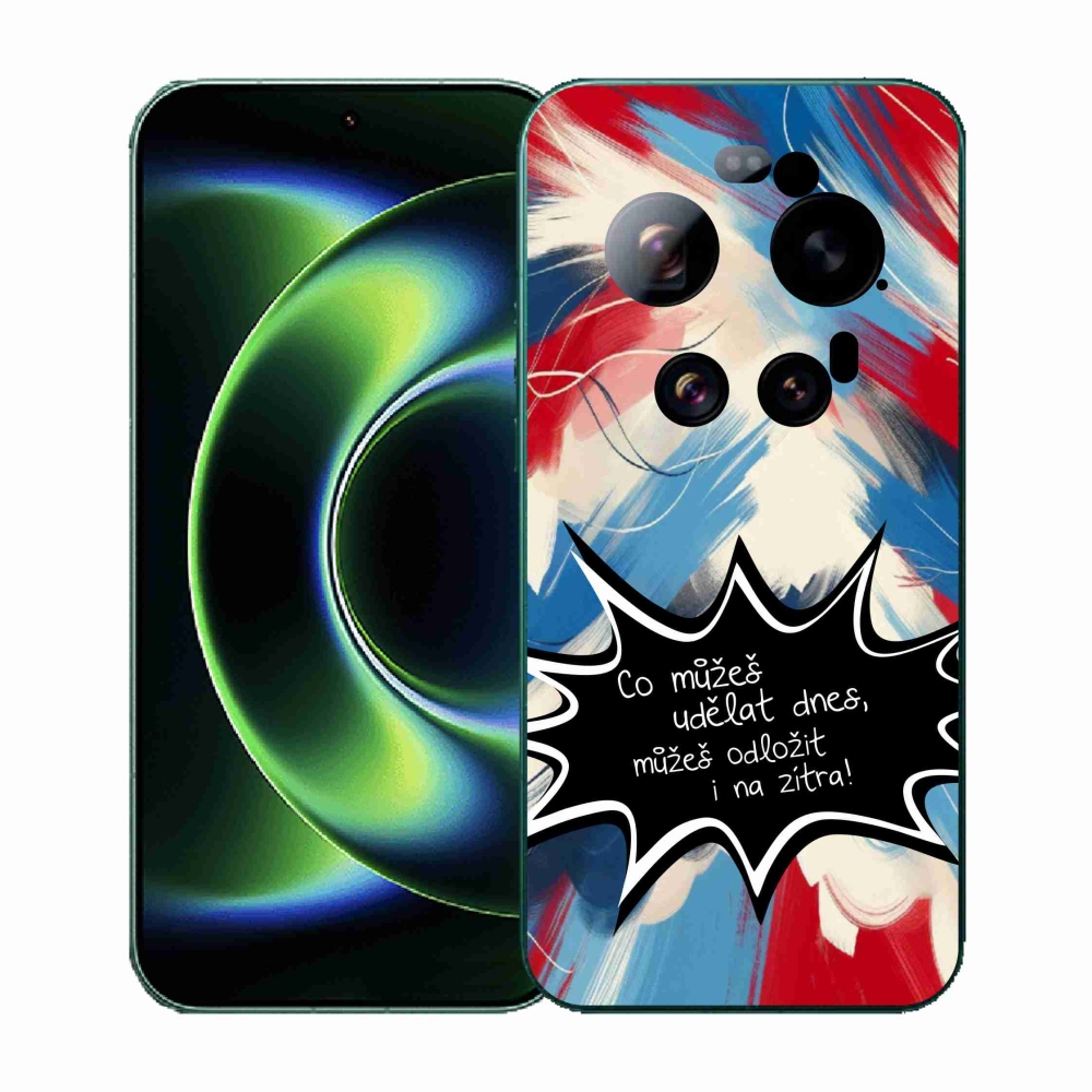 Gél borító mmCase a Xiaomi 17 Ultra számára - vicces szöveg 9 fekete háttér