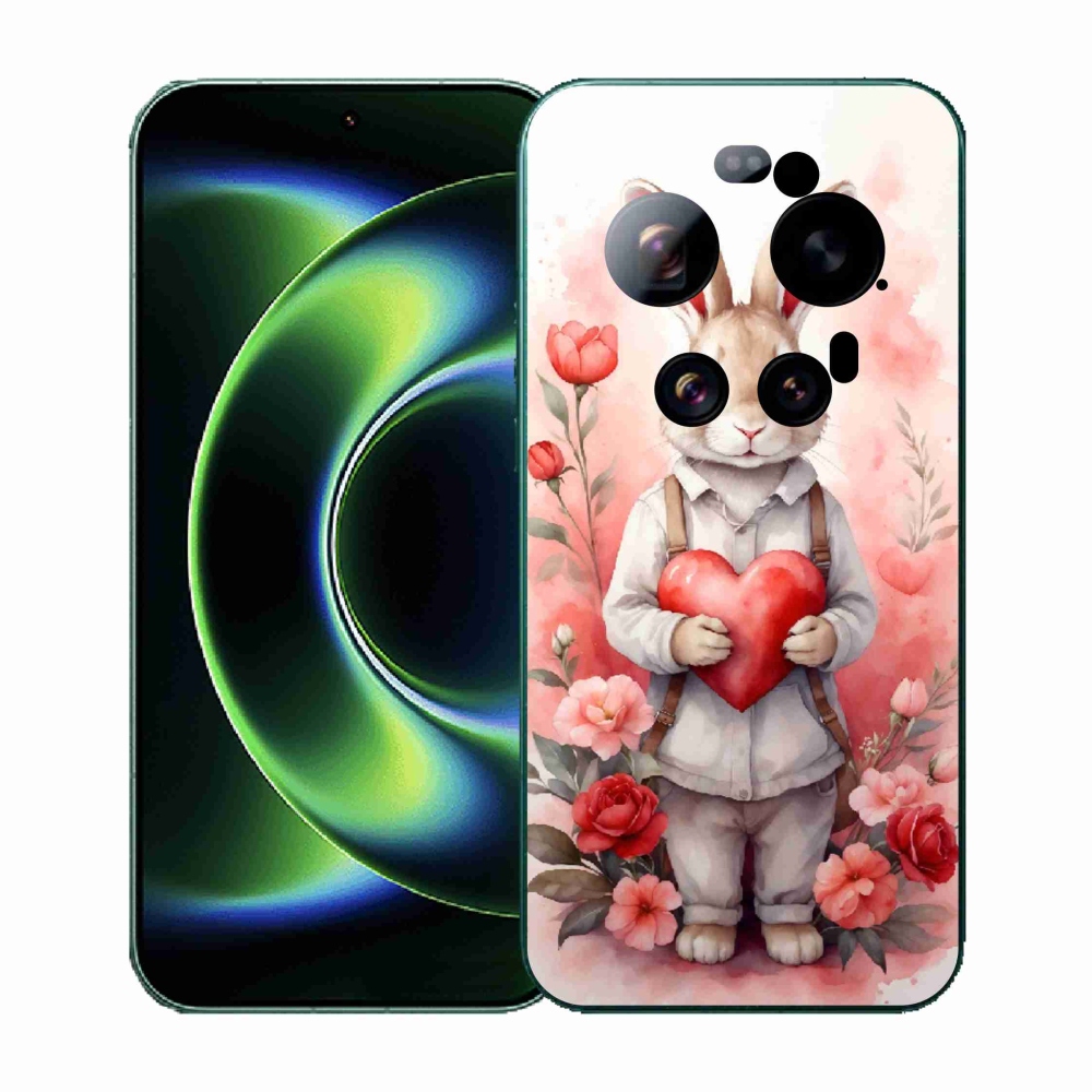 Gél borító mmCase a Xiaomi 17 Ultra - nyúl szívvel