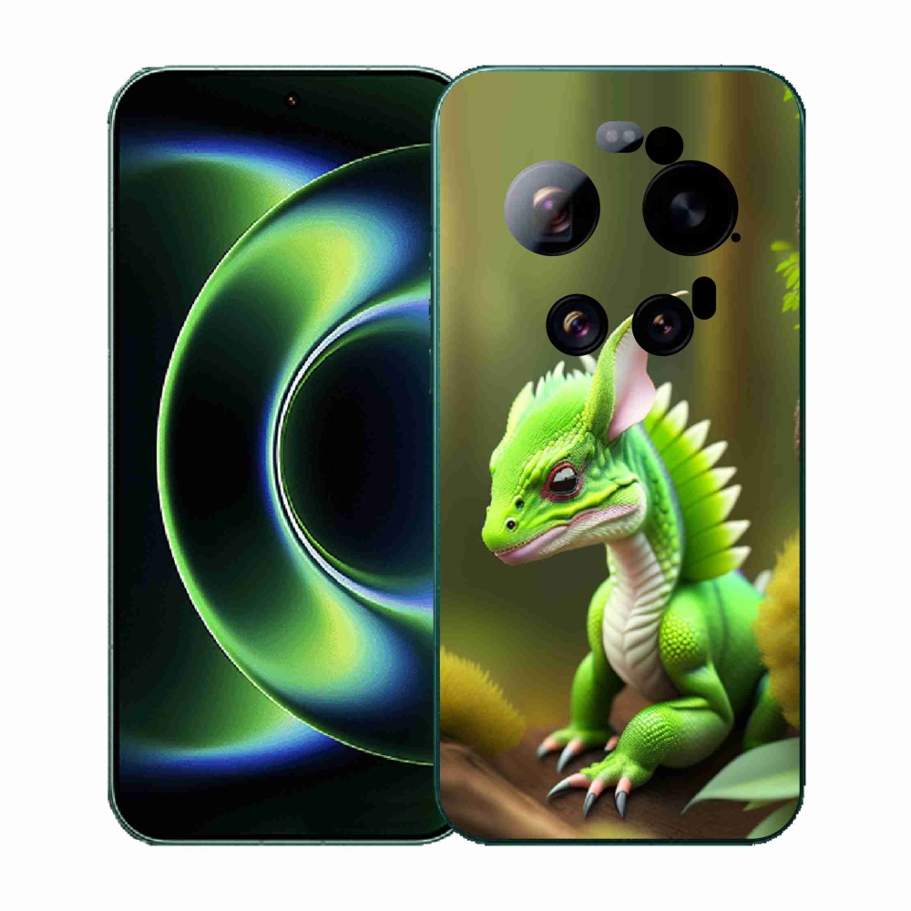 Gél borítás mmCase a Xiaomi 17 Ultra számára - zöld sárkány