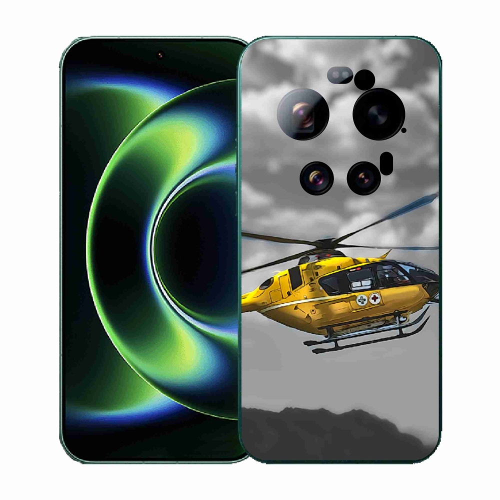 Gél borítás mmCase a Xiaomi 17 Ultra - sárga helikopterhez