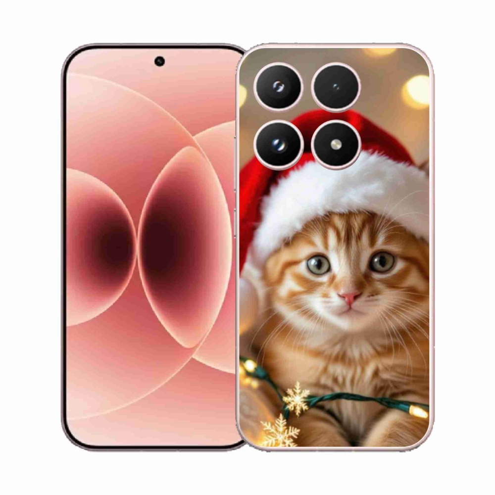 Gél borítás mmCase a Xiaomi 17 - Karácsonyi cica számára