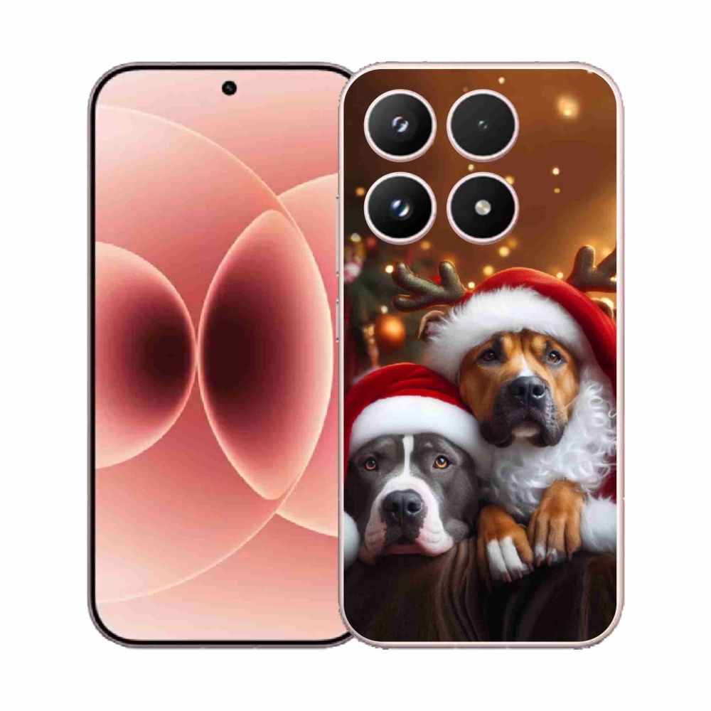 Gél borító mmCase a Xiaomi 17 - Karácsonyi kutyákhoz