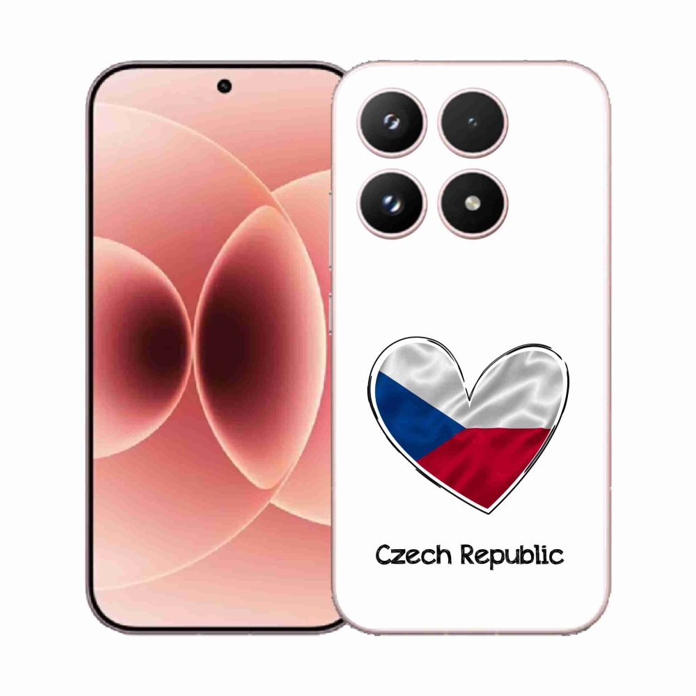 Gél borító mmCase a Xiaomi 17 - zászló szív fehér háttérrel