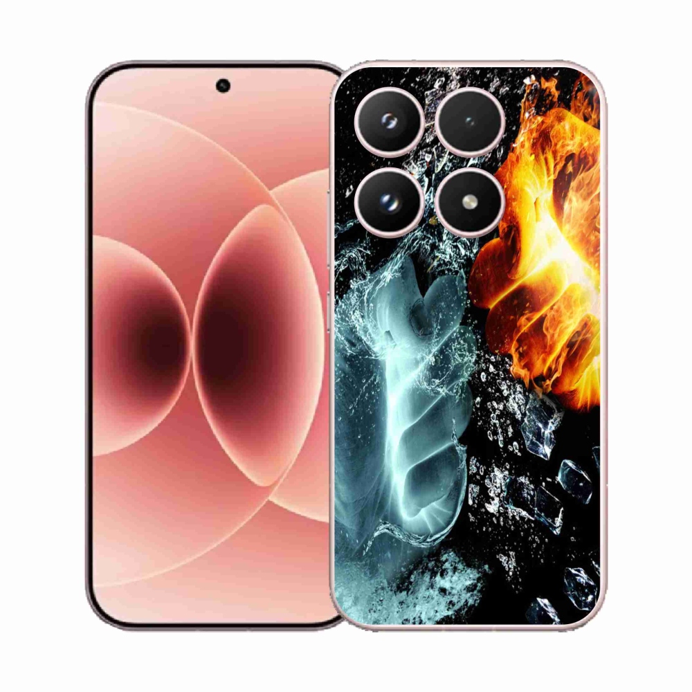 Gél borító mmCase a Xiaomi 17 - víz és tűz számára