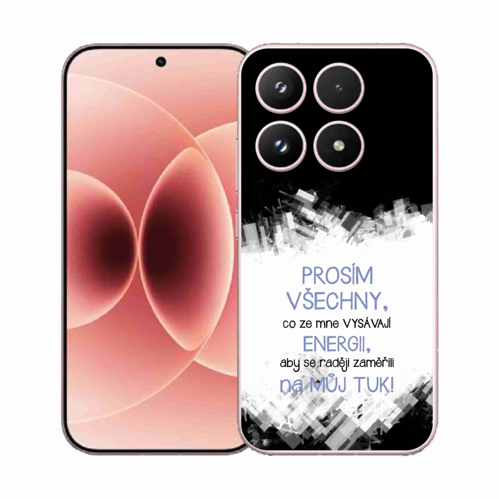 Gél borító mmCase a Xiaomi 17 - vicces szöveg 1 kék