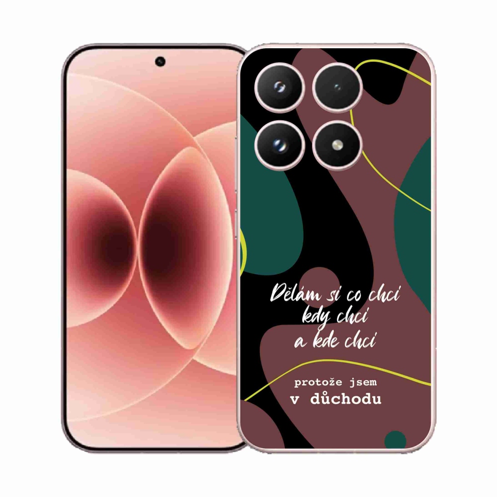 Gél borító mmCase a Xiaomi 17-hez - vicces szöveg 10 fekete háttérrel