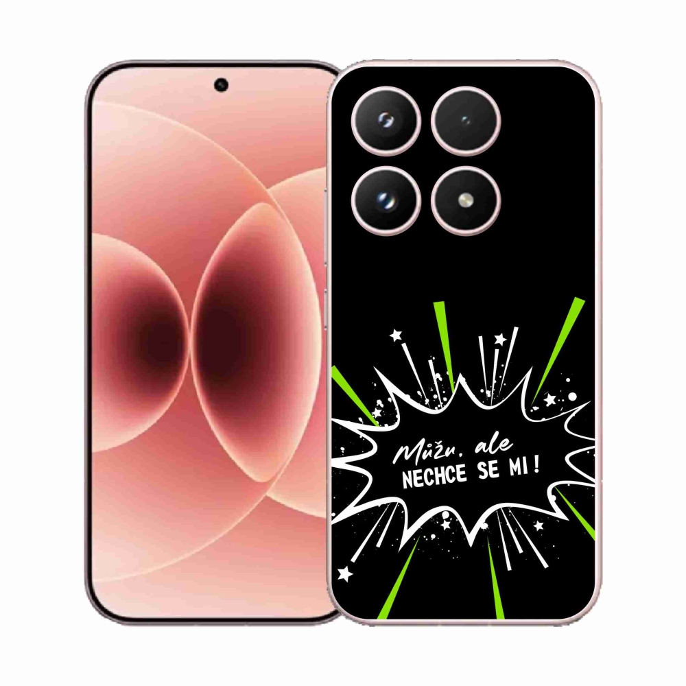 Gél borító mmCase a Xiaomi 17-hez - vicces szöveg 11 fekete háttérrel