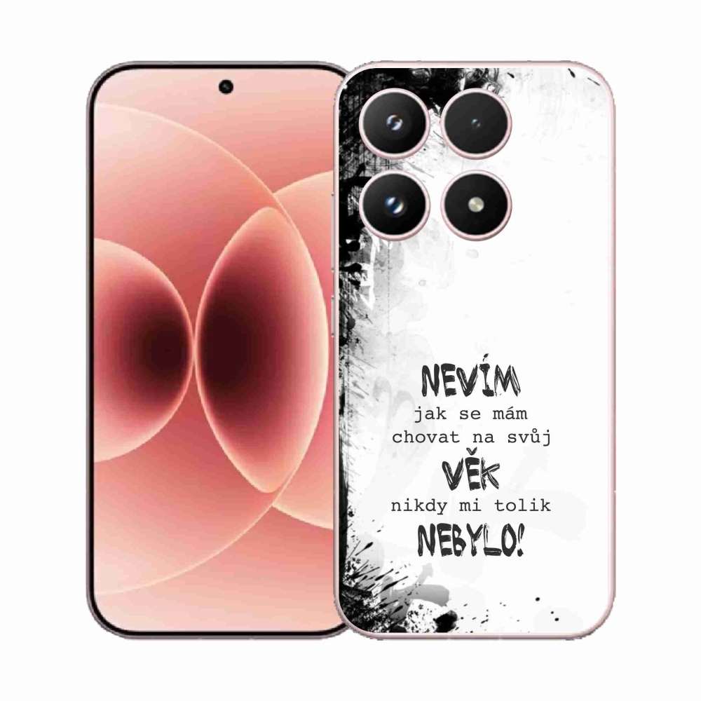 Gél borító mmCase a Xiaomi 17-hez - vicces szöveg 14 fehér háttérrel