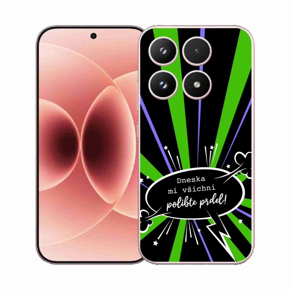 Gél borító mmCase a Xiaomi 17-hez - vicces szöveg 15 fekete háttérrel