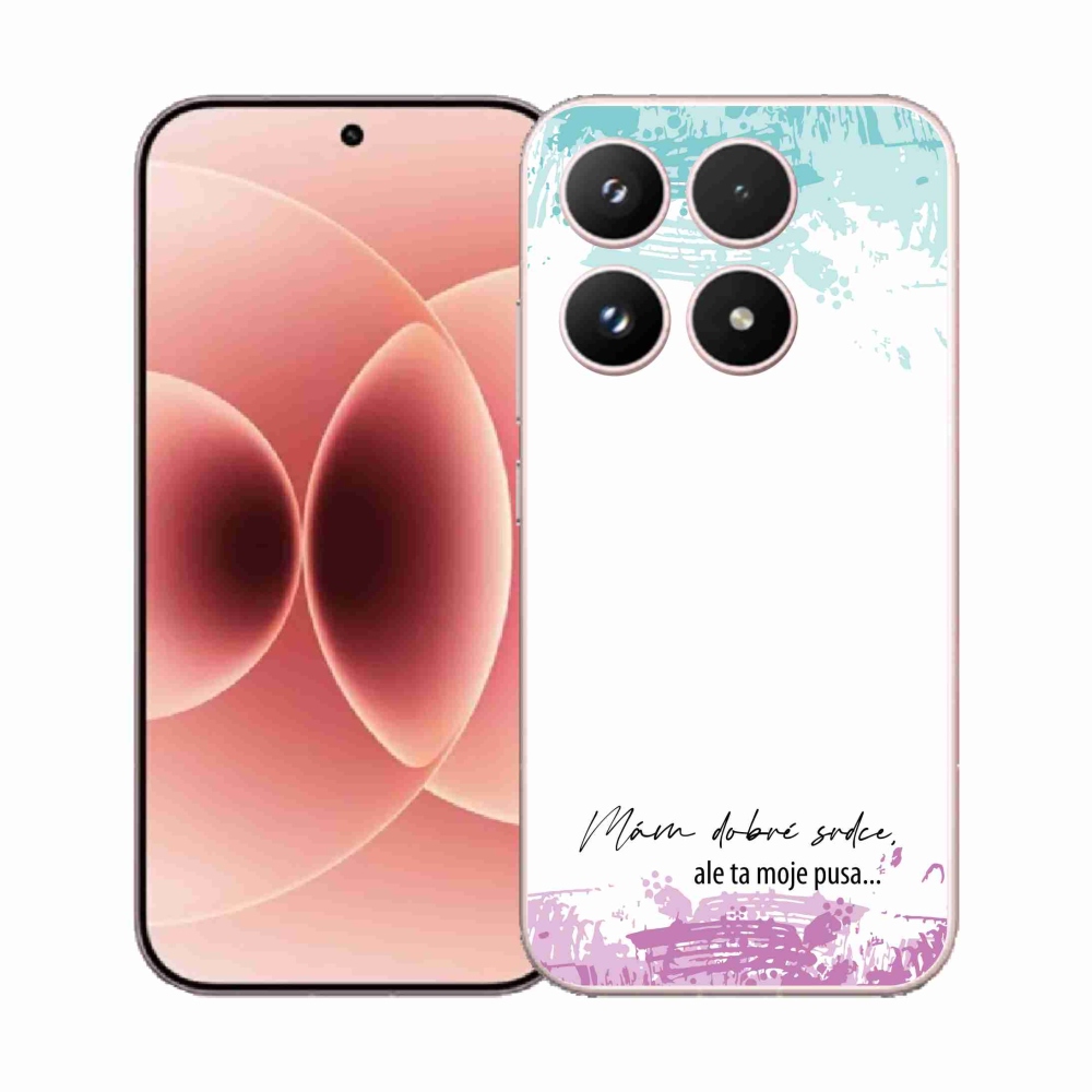 Gél borító mmCase a Xiaomi 17-hez - vicces szöveg 3 fehér háttérrel