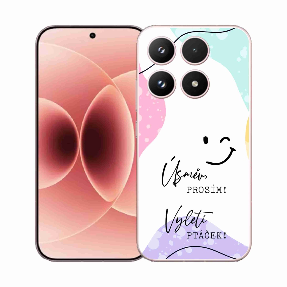 Gél borító mmCase a Xiaomi 17-hez - vicces szöveg 4 fehér háttérrel